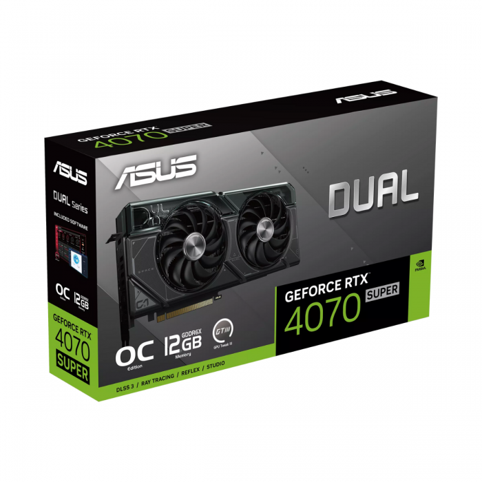 ASUS RTX 4070 SUPER 12GB 192BIT GDDR6X DUAL-O12G (HDMI, 3XDP)