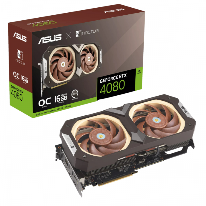 ASUS RTX 4080 16GB 256BIT GDDR6X O16G-NOCTUA (2XHDMI, 3XDP)