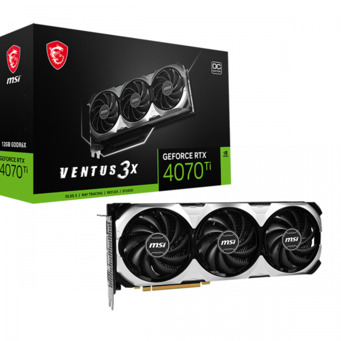 MSI RTX 4070TI 12G 192BIT GDDR6X VENTUS 3X OCV1 (HDMI, 3XDP)