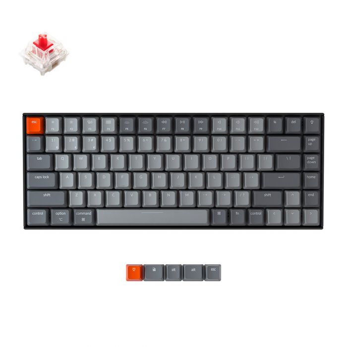 KEYCHRON K2 RGB COMPACT MECHANICAL KEYBOARD (RED SWITCH)