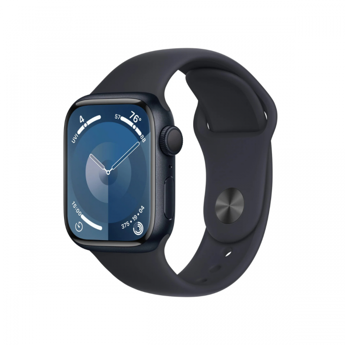 APPLE WATCH 9 41MM M/L MIDNIGHT ALUMINUM MIDNIGHT SPORT BAND (GPS) MR8X3ZP/A