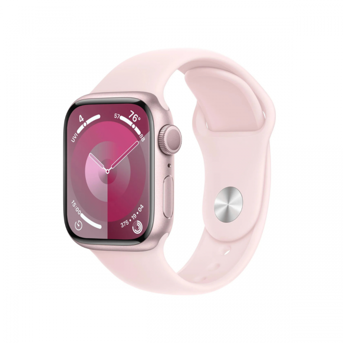 APPLE WATCH 9 41MM S/M PINK ALUMINUM LIGHT PINK SPORT BAND (GPS) MR933ZP/A