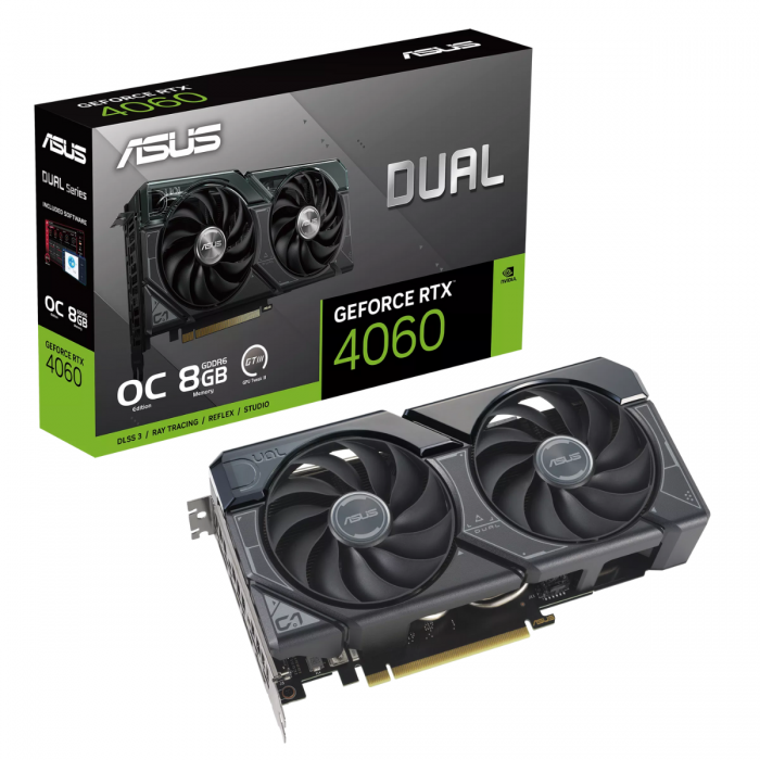 ASUS RTX 4060 8GB 128BIT GDDR6 DUAL-O8G-V2 (HDMI, 3XDP)