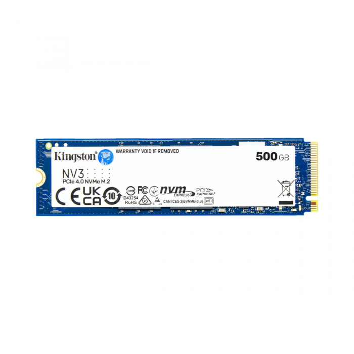 KINGSTON 500GB NV3 M.2 2280 GEN 4X4 NVME SSD (SNV3S/500G)