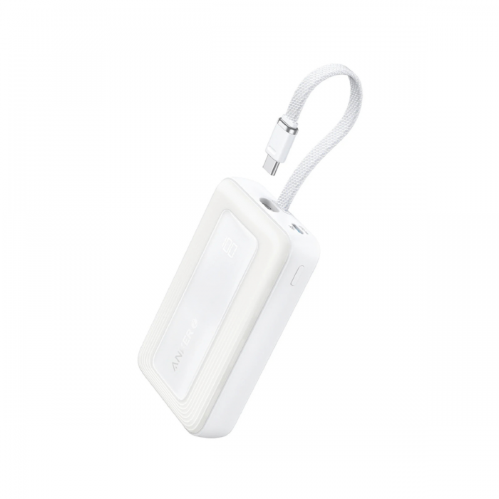 ANKER ZOLO 10000MAH W/ BUILT-IN 30W USB-C CHARGING CABLE (1XUSB-A, 1XUSB-C) POWERBANK