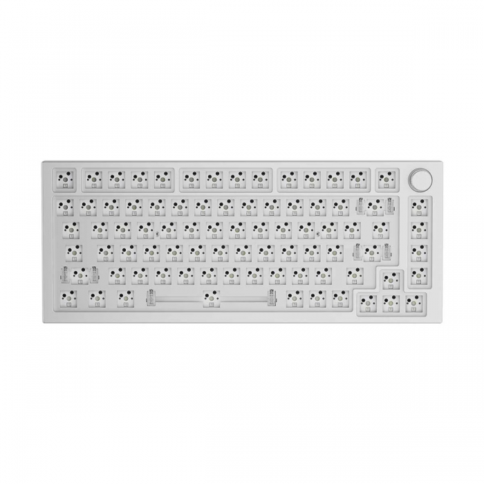 GLORIOUS GMMK PRO 75-KEY TKL BAREBONE KEYBOARD (WHITE ICE)