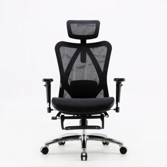 SIHOO M57B ERGONOMIC CHAIR MESH SEAT W/ 2D HEADREST, 3D ARMREST & RETRACTABLE FOOTREST