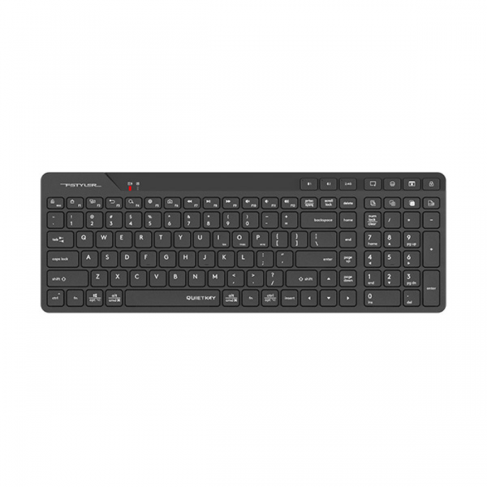 A4TECH FBK27C ANTI-SLEEP FSTYLER BLUETOOTH & 2.4GHZ RECHARGEABLE KEYBOARD (BLACK)