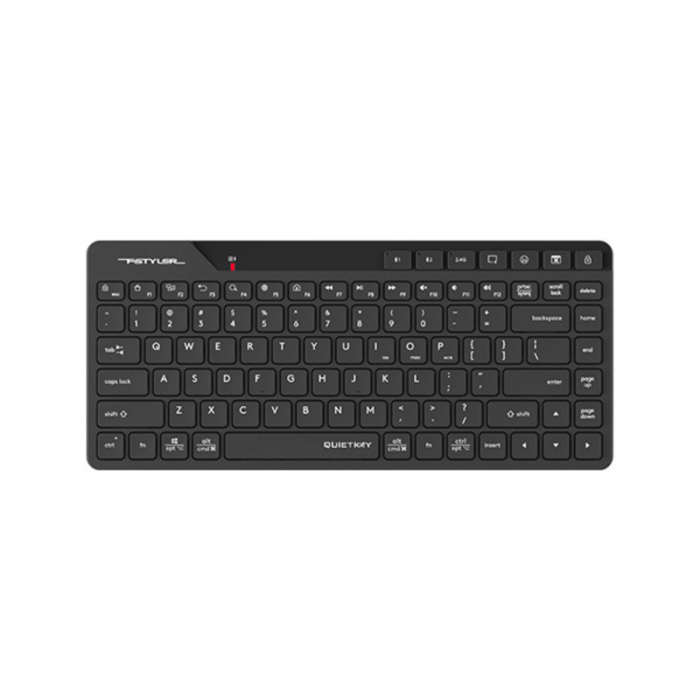 A4TECH FBK26C ANTI-SLEEP FSTYLER BLUETOOTH & 2.4GHZ RECHARGEABLE KEYBOARD (BLACK)