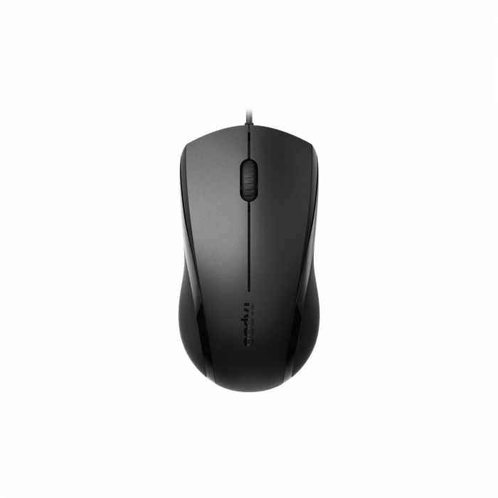 RAPOO N1200 SILENT USB WIRED MOUSE (BLACK)