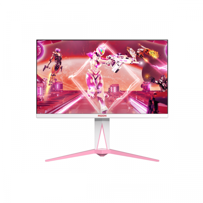 AOC AG275QXR/71 27" QHD LED IPS GAMING MONITOR 1MS 180HZ WLMNT (2XHDMI, 2XDP) WHT/PNK