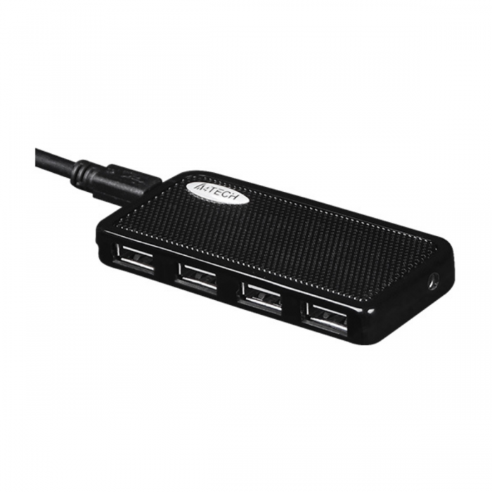 A4TECH HUB-64 USB 2.0 4PORTS BLACK (100CM)