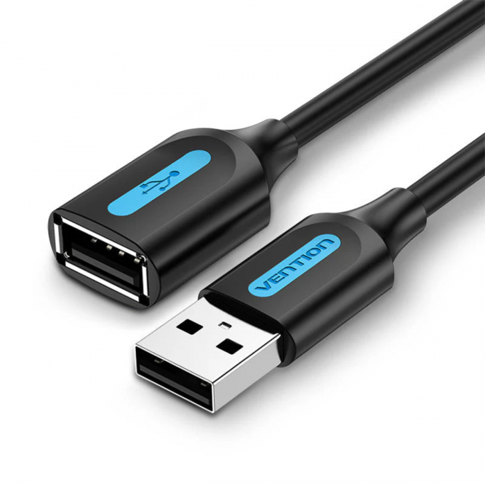 VENTION USB 2.0 EXTENSION CABLE PVC BLACK
