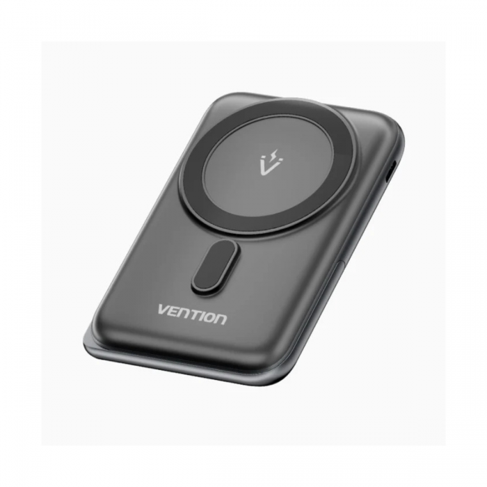 VENTION 10000MAH 15W MAGNETIC POWERBANK W/ KICKSTAND (1XUSB-C) BLACK