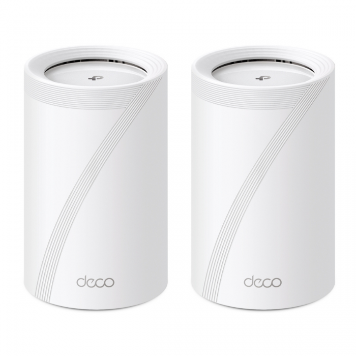 TPLINK DECO BE65 BE11000 WHOLE HOME MESH WIFI 7 SYSTEM TRI-BAND (2-PACKS)