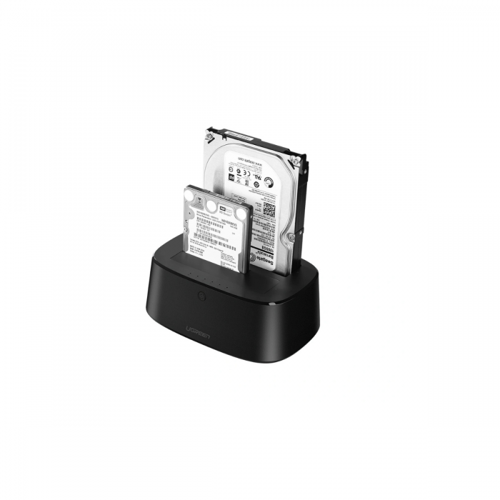 UGREEN 2BAY 2.5"/3.5" SATA HDD DOCKING STATION 5GBPS MAX (BLACK)