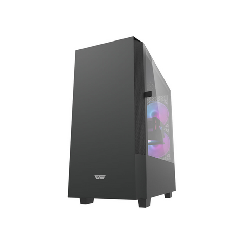 DARKFLASH DLV22 ATX CASE W/ MAGNETIC HINGED DOOR TEMPERED WINDOW (BLK)