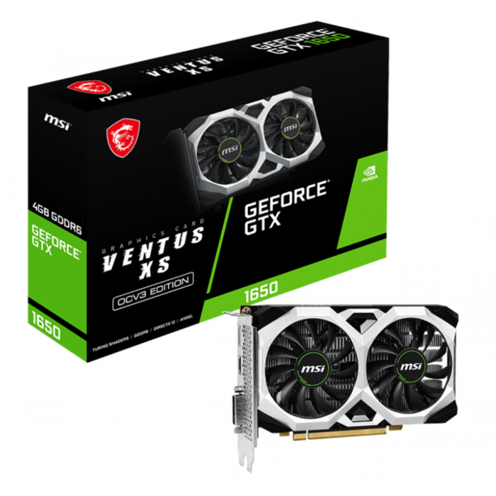 MSI GTX 1650 4096MB 128BIT GDDR6 VENTUS XS OCV3