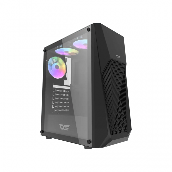 DARKFLASH DK150 ATX TOWER CASE W/ TEMPERED GLASS SIDE PANEL 3FANS 