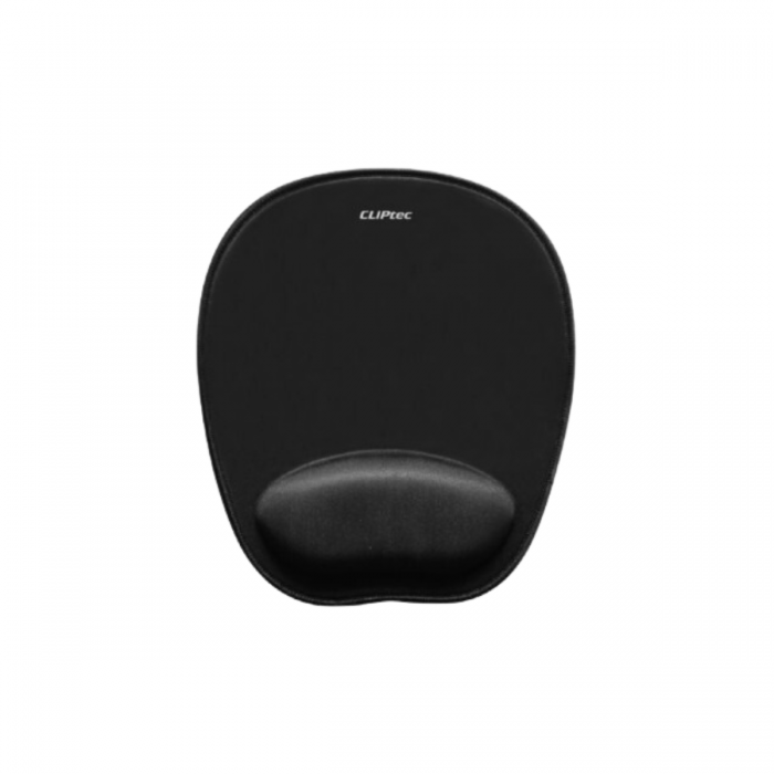 CLIPTEC WRIST REST MEMORY FOAM MOUSE PAD BLACK (RZY-298)
