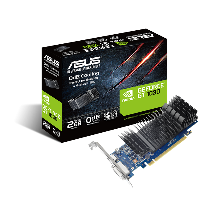 ASUS GT 1030 2048MB 64BIT DDR5 (GT1030-SL-2G-BRK) (DVI, HDMI)
