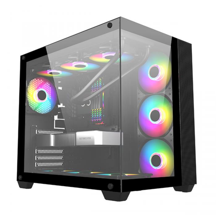 FRONTIER IGLOO IG30A TEMPERED ATX CASE DUAL CHAMBER