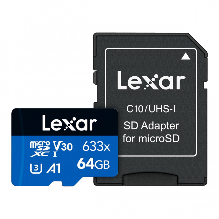 LEXAR 64GB UHS-1 CLASS 10 MICRO SDXC FLASH MEMORY