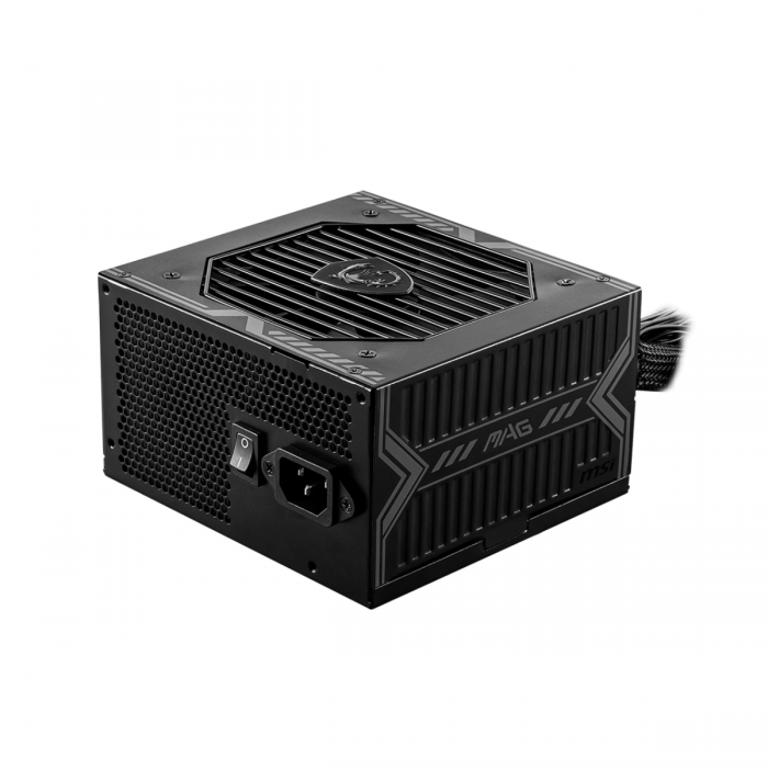 MSI MAG A650BN 650W 1X120MM FAN, 5SATA, 6PIN PCIE, ACTIVE PFC, 80PLUS BRONZE