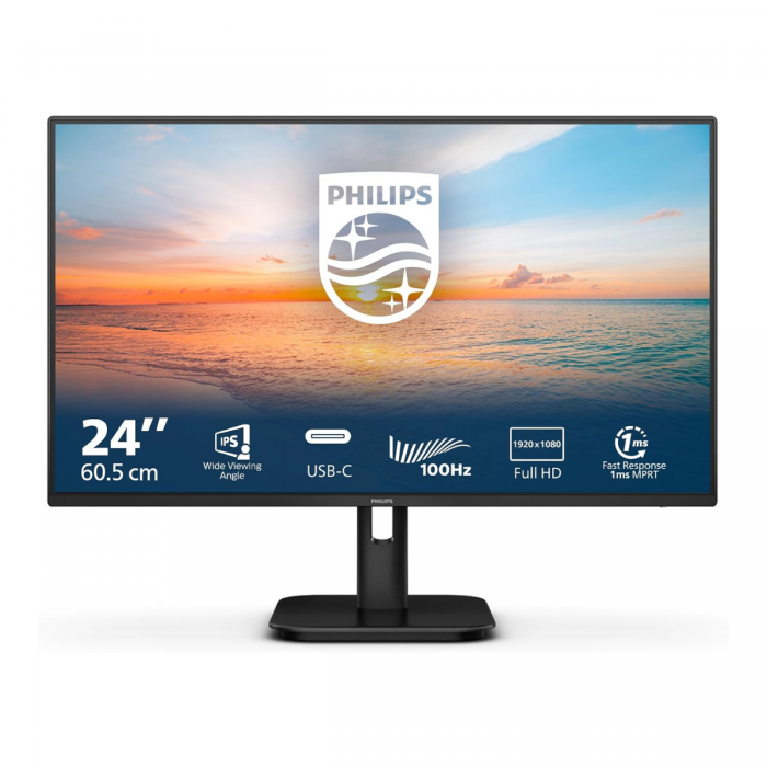 PHILIPS 24E1N1100 23.8" WIDE LED IPS FHD 100HZ MONITOR WLMNT