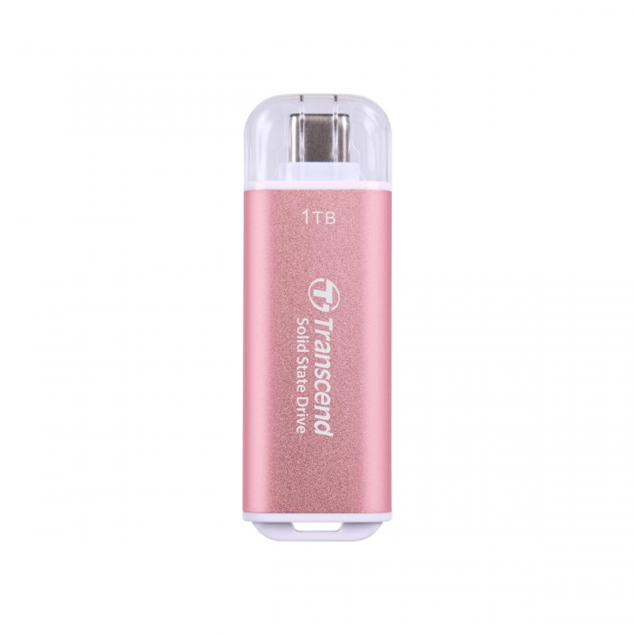 TRANSCEND 1TB ESD300P USB 3.2 TYPE-C PORTABLE SSD (TS1TESD300P) PINK