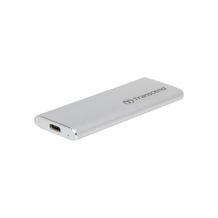 TRANSCEND 500GB ESD260 USB 3.1 TYPE-C PORTABLE SSD (TS500GESD260C) METALLIC CASE