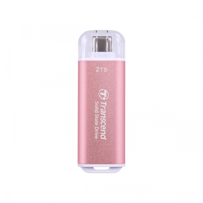 TRANSCEND 2TB ESD300P USB 3.2 TYPE-C PORTABLE SSD (TS2TESD300P) PINK