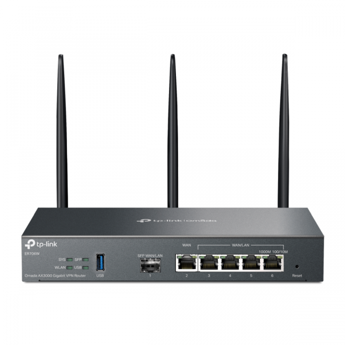 TPLINK ER706W OMADA AX3000 WI-FI 6 GIGABIT VPN ROUTER
