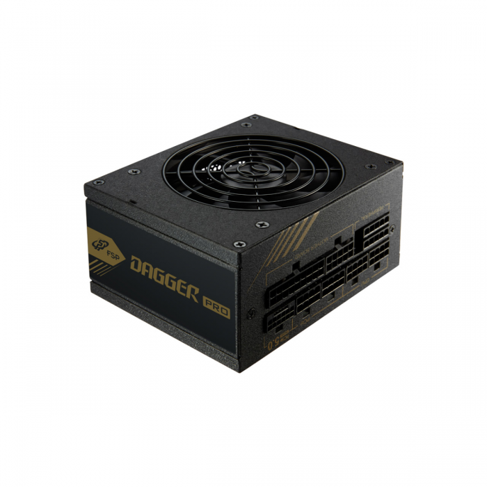 FSP DAGGER PRO SFX 850W GEN5, 1X92MM FAN, 6SATA, 4PCIE, ACTIVE PFC, MODULAR, 80PLUS-GOLD