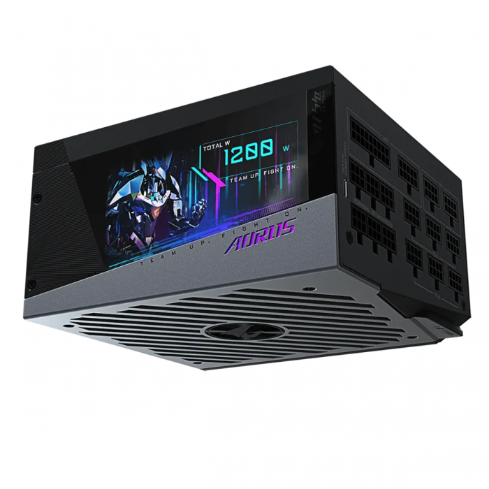  GIGABYTE AORUS P1200W 1X140MM FAN, 16SATA, 10PCIE, ACTIVE PFC, MODULAR, 80PLUS-PLATINUM