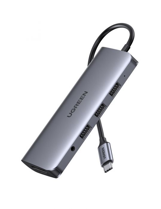 UGREEN 10 IN 1 USB-C HUB (3XUSB-A 3.0, USB-C, HDMI, VGA, RJ45, MICROSD, SD, 3.5MM)