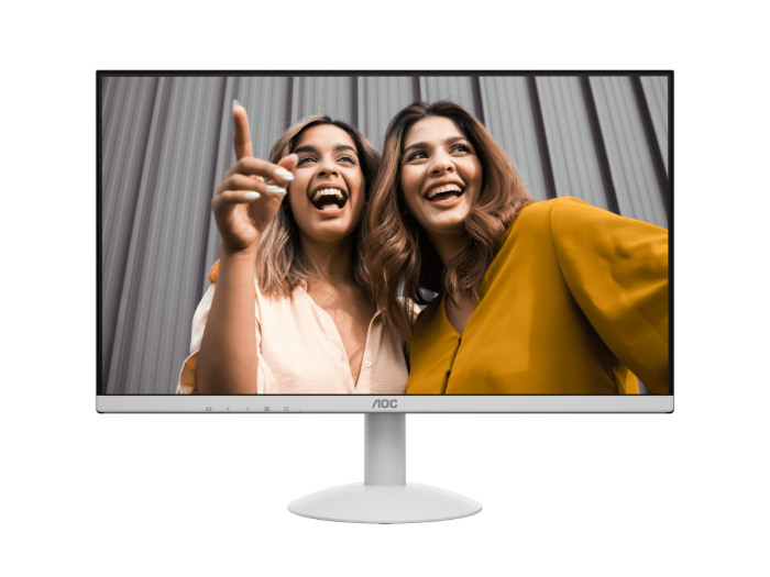 AOC 24B30H3/BW 23.8" FHD WIDE LED IPS FRAMELESS MONITOR 120HZ WLMNT (VGA, HDMI) WHITE