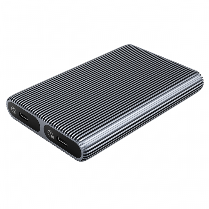 ORICO DUAL BAY M.2 NVME + SATA SSD ENCLOSURE AM2C3-2SN ALUMINUM BODY