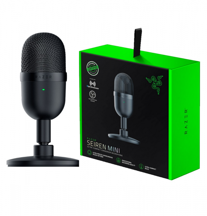 RAZER SEIREN MINI ULTRA-COMPACT CONDENSER MICROPHONE (BLACK)