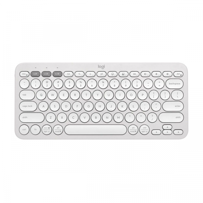 LOGITECH BLUETOOTH MULTI-DEVICE KEYBOARD PEBBLE KEYS 2 K380S (WHITE)