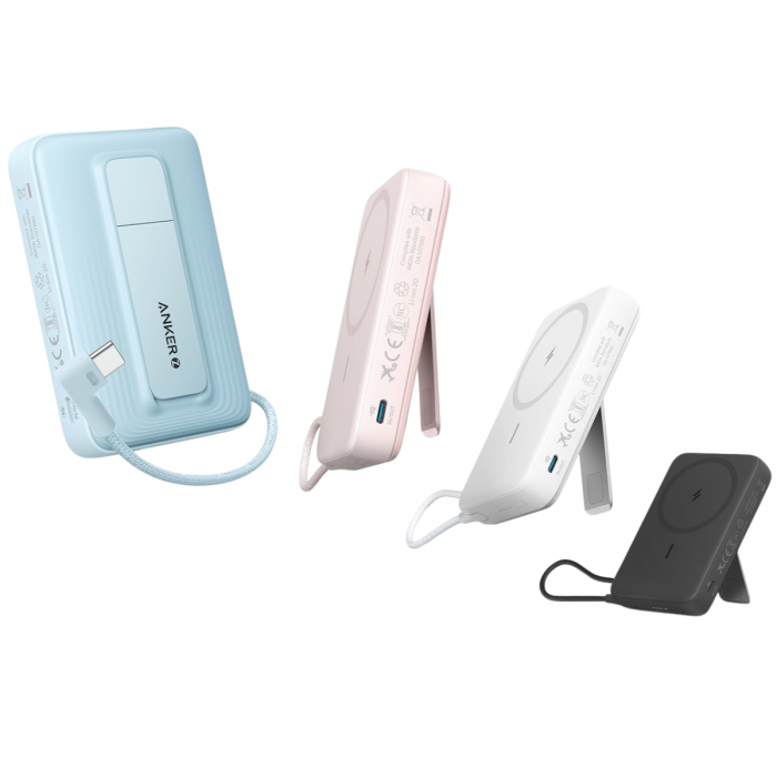 ANKER ZOLO 10000MAH MAGNETIC POWERBANK W/ TYPE-C CABLE AND STAND