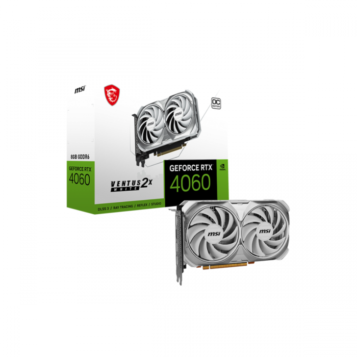 MSI RTX 4060 8G 128BIT GDDR6 VENTUS 2X OC WHITE (HDMI, 3XDP)