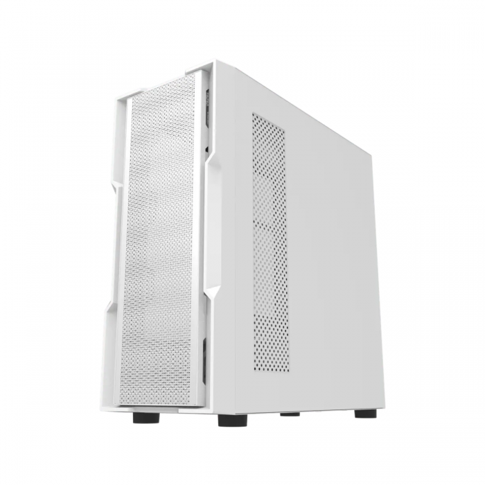 DARKFLASH DK431 ATX TOWER CASE W/ TEMPERED GLASS SIDE PANEL (WHITE)