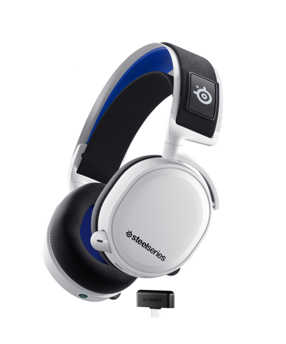 STEELSERIES ARCTIS 7P+ WIRELESS GAMING HEADSET (WHITE)