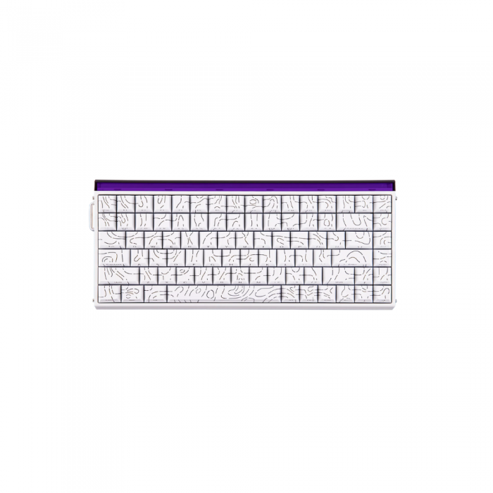 AULA HERO 84 HE MAGNETIC SWITCH KEYBOARD (BLACK KING SWITCH) WHITE CONTOUR