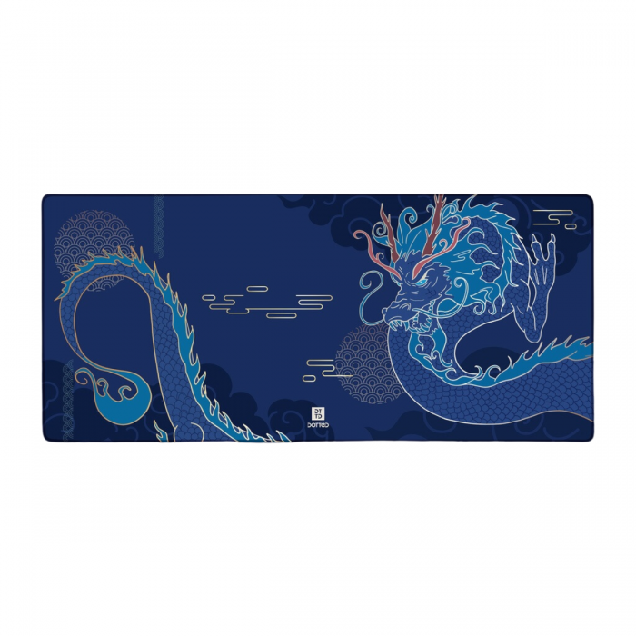 DOTTED BLUE DRAGON 900X400MM DESK MAT (4MM)