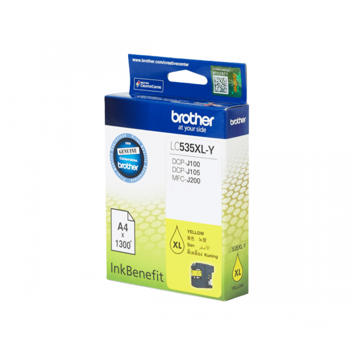 BROTHER LC-535XL YELLOW INK CARTRIDGE