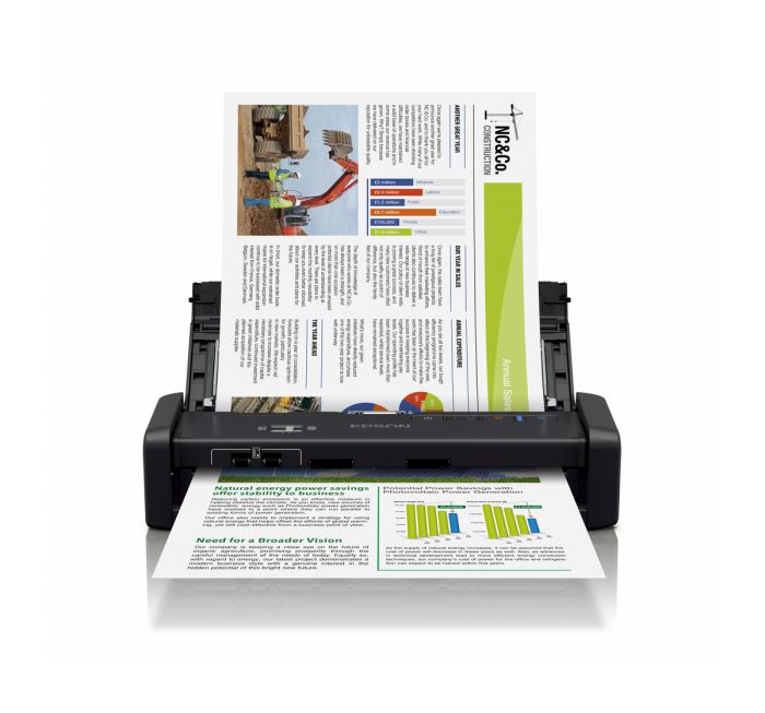 EPSON WORKFORCE DS-360W PORTABLE DUPLEX SHEET-FED WIFI SCANNER