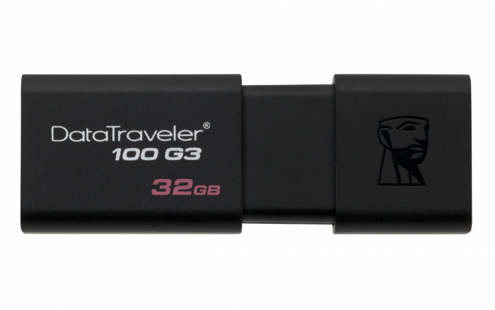 KINGSTON DATA TRAVELLER 100 GEN 3 USB 3.0 32GB BLACK
