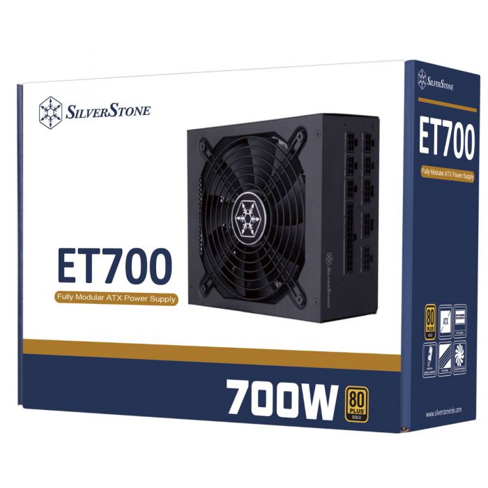 SILVERSTONE ET700-MG ESSENTIAL 700W PSU (MODULAR CABLING/GOLD/FLAT CABLE)